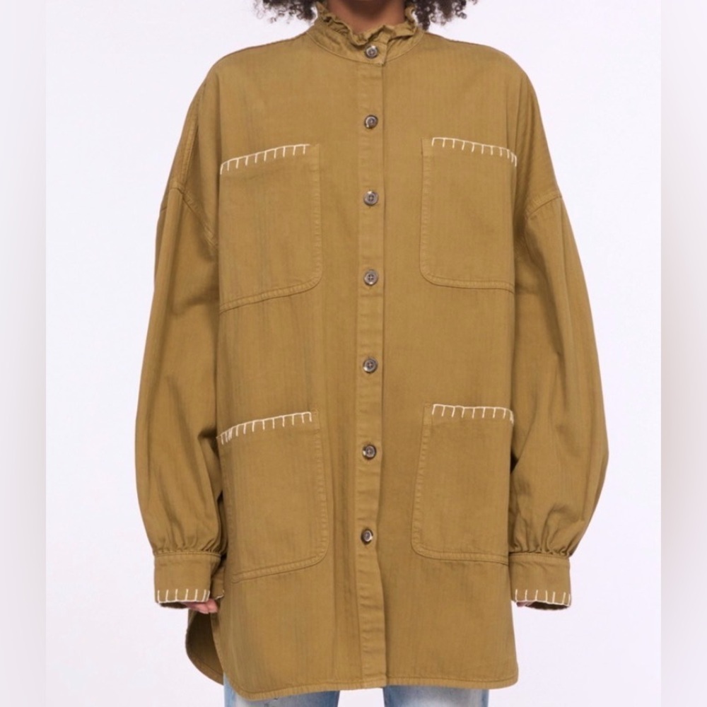 Women’s Pablo Oversized Shirt Moss Denim